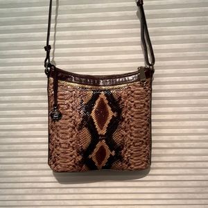 Brahmin “Katie bag” w/gold trim